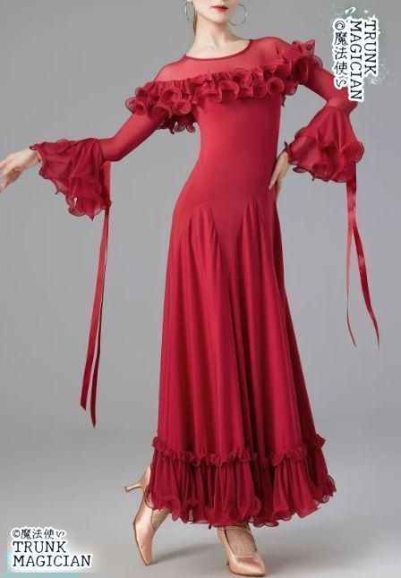 新品未使用】新品未使用社交ダンスドレス ラテンドレス 競技 デモ用