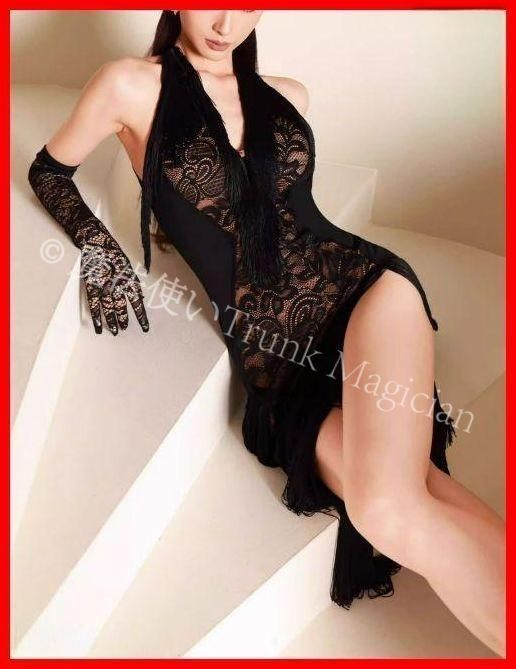 新品未使用】社交ダンス衣装 レース ラテンワンピースドレス フリンジ