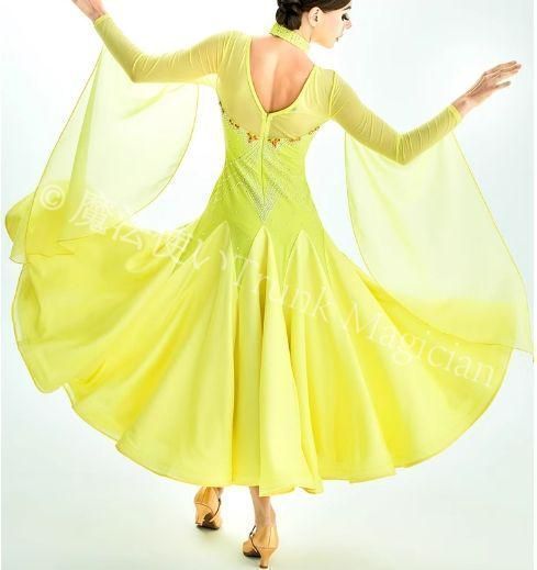 オーダーメイド 社交ダンス衣装 フロート ドレス