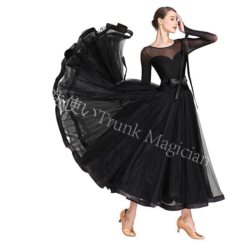 ♥ 舞台映え 社交ダンスウェア 社交ダンスドレスモダンダンスドレス モダンダンスワンピース 競技会用 ボールルームダンスドレス 360度美シルエット