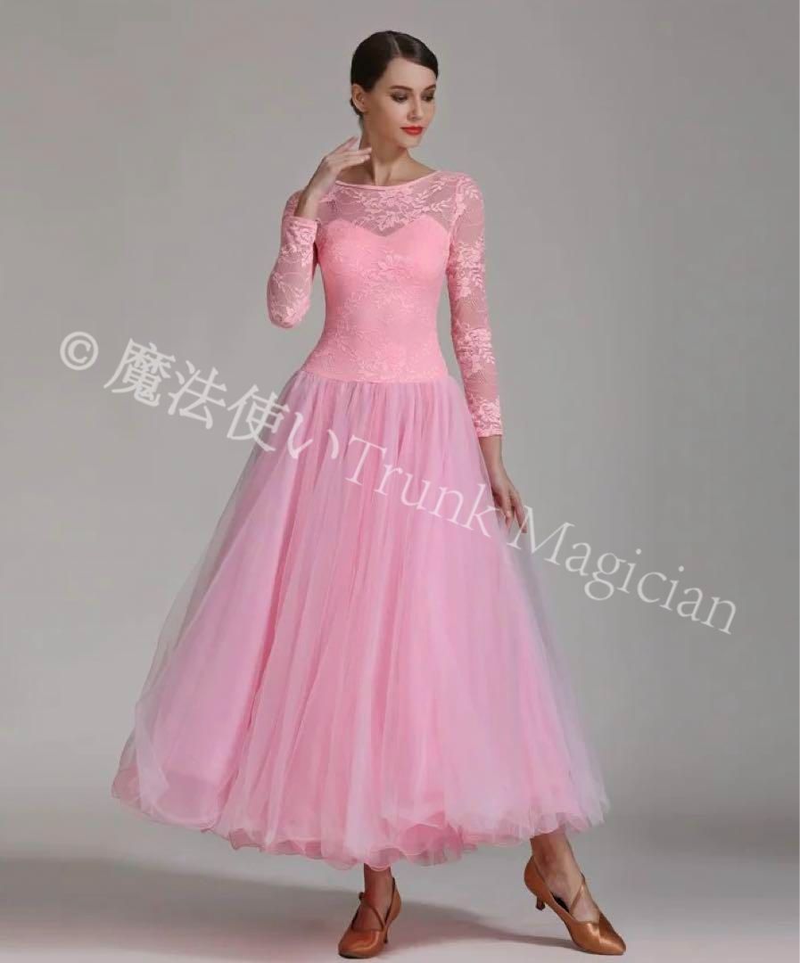 大人気❤️スタンダード練習着✨華やかなデザインでダンスパーティーにも！ 新品未使用】20スタンダードドレス ダンス練習着 ダンスパーティーにも