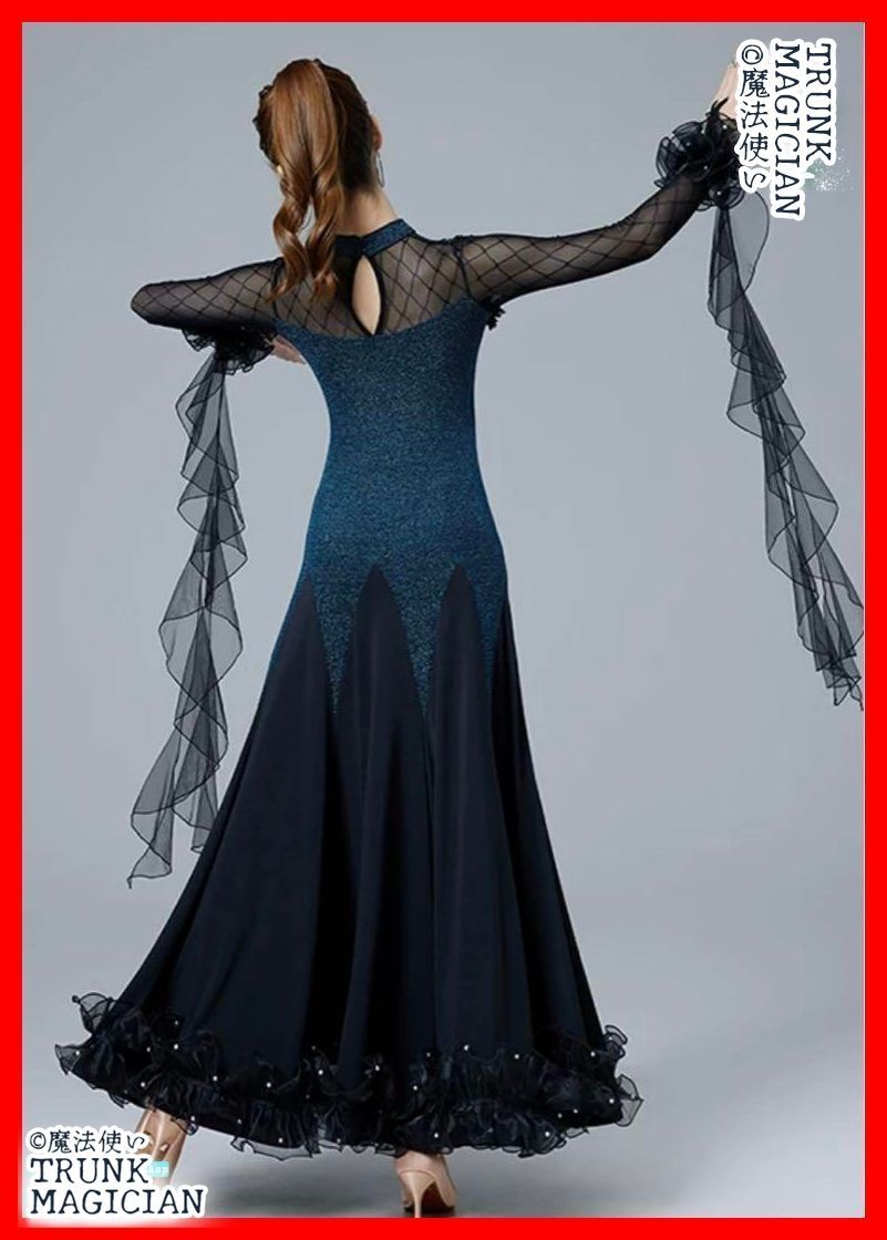 全新 ドレス競技会 発表会 練習着 胸パット付