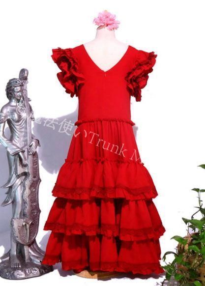 フラメンコ衣装 Flamenco ドレス 4層 子供～大人 オーダーメイド