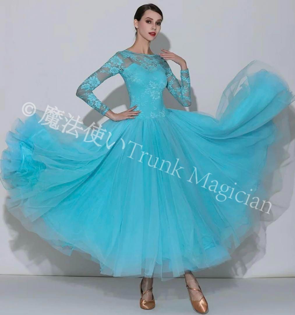 新品未使用】20スタンダードドレス ダンス練習着☆発表会/デモにも最適