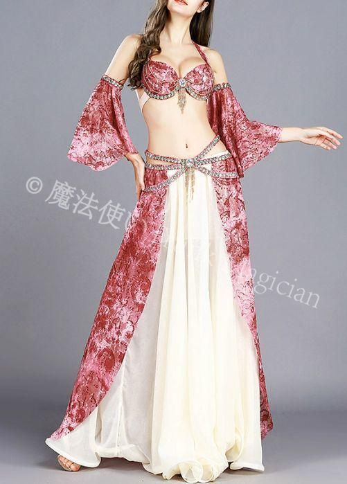 ベリーダンス オリエンタル衣装 腕飾り付 ブラ スカート オーダーメイド