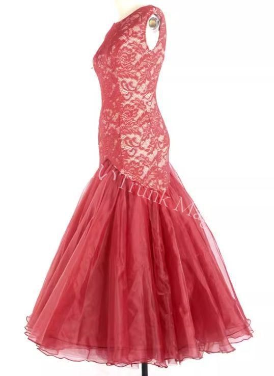 ♥ 社交ダンスドレス レース マーメイド スタンダードドレス オーダーメイド