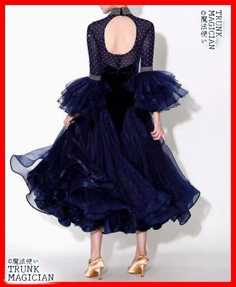 新品未使用】社交ダンスドレス スタンダードドレス モダンダンス