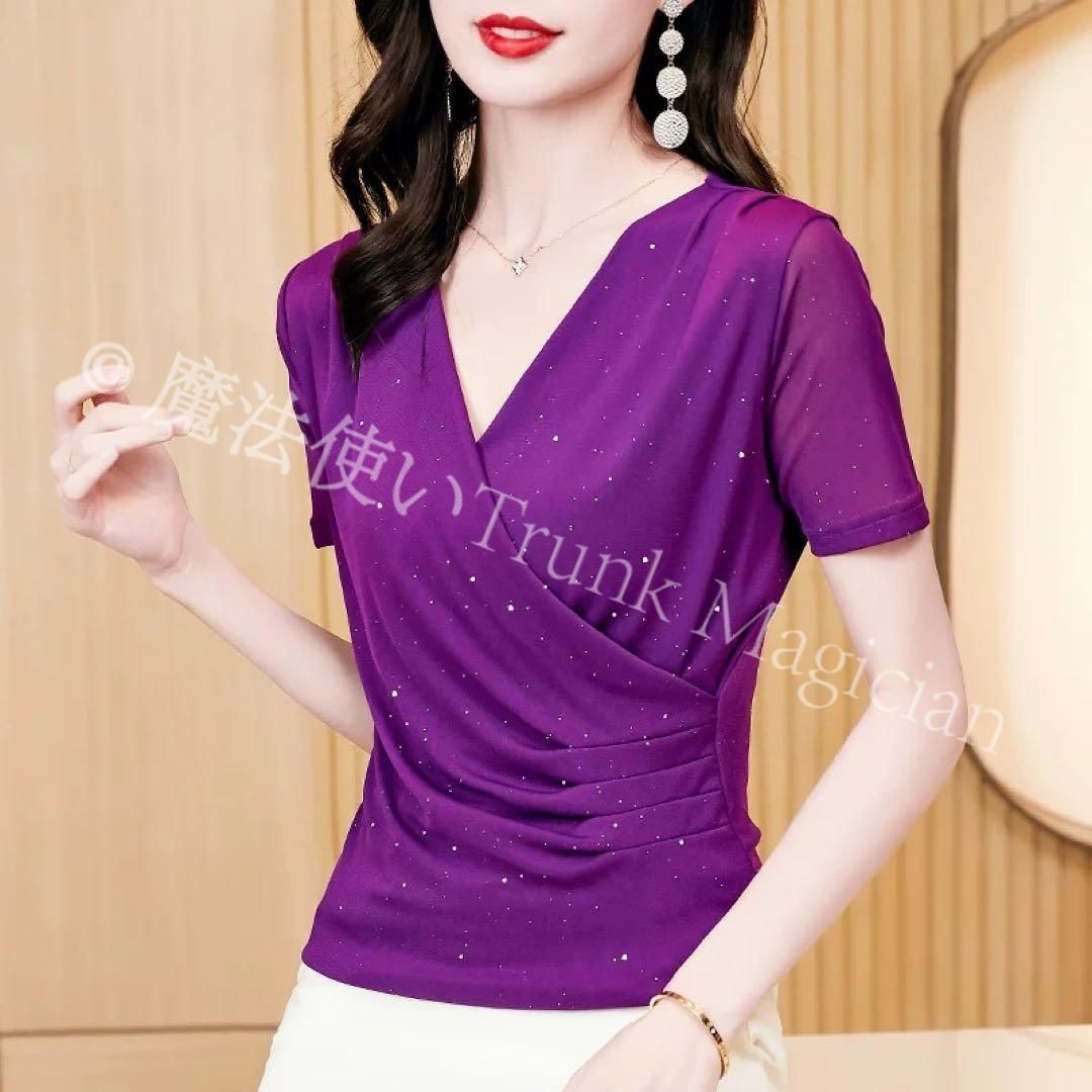 キラキラ華やか カシュクール風トップスダンスの練習やお出かけにもOK