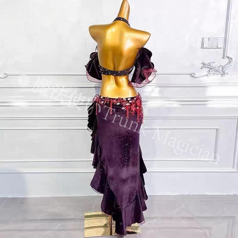 ベリーダンス オリエンタル衣装 ブラ スカート オリエンタル オーダーメイド マゼンタ