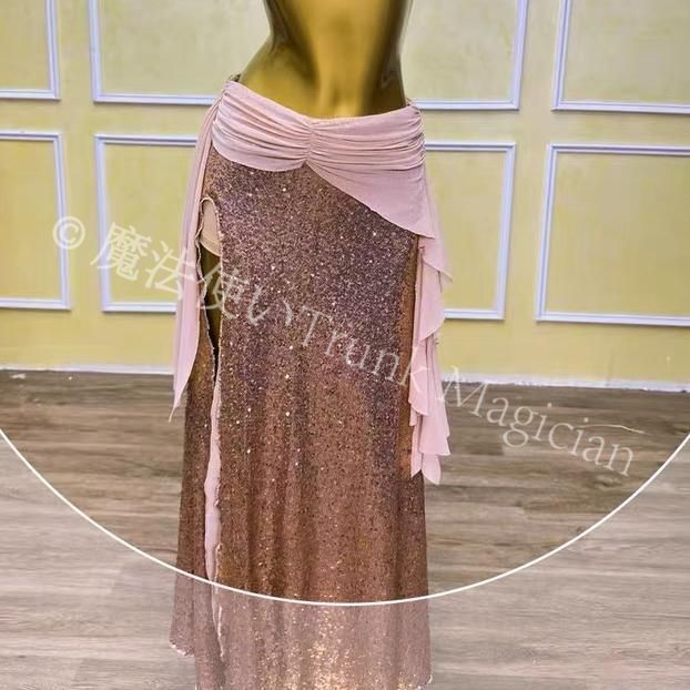 新品未使用】ベリーダンス オリエンタル衣装 トップス スカート