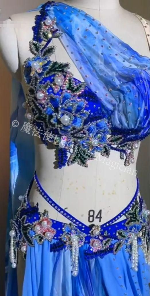 ベリーダンス衣装 オリエンタル衣装 ブラスカート 絞り染め オーダーメイド