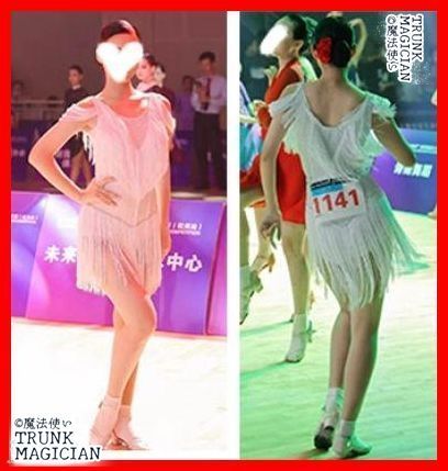 新品未使用】ラテンドレス ラテンワンピース ダンス衣装 フリンジ