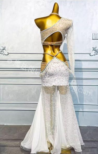 新品未使用】ベリーダンス オリエンタル衣装 3点セット 透けます