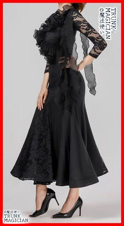 新品未使用】社交ダンスドレス スタンダードドレス モダンダンス