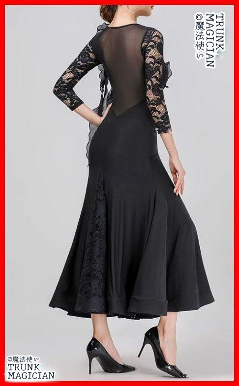 新品未使用】社交ダンスドレス スタンダードドレス モダンダンス