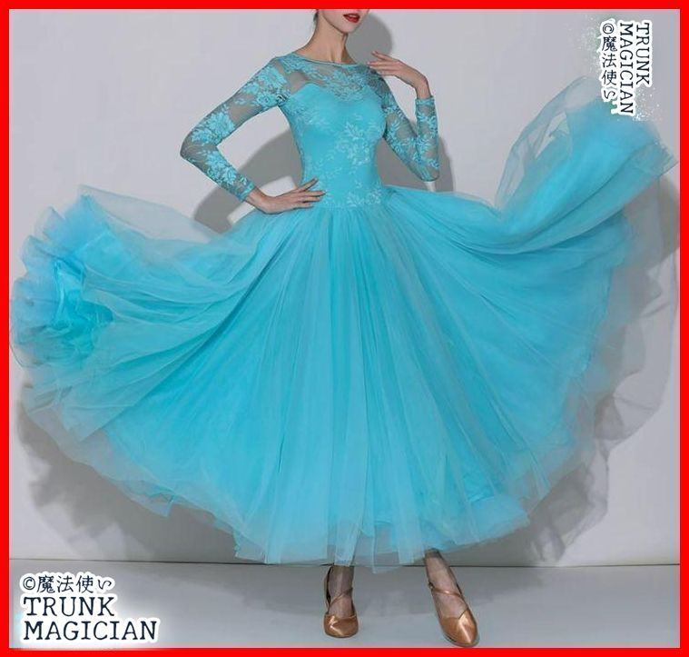 新品未使用】社交ダンスドレス スタンダードドレス モダンダンス