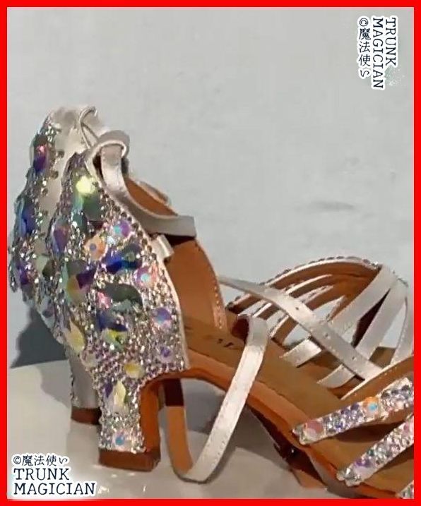  社交ダンス ラテン シューズ サンダル 22.5～25.0㎝ オーダーメイド 女性用シューズ 社交ダンス