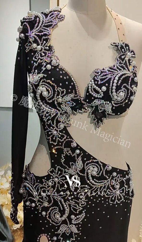 ベリーダンス衣装 オリエンタル衣装 セットアップ 豪華 オーダーメイド 新品未使用】ベリーダンス衣装 オリエンタル衣装 セットアップ 豪華