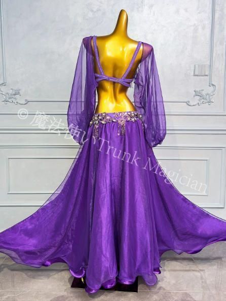  ベリーダンス オリエンタル衣装 袖あり ブラ スカート オーダーメイド セットアップ ベリーダンス