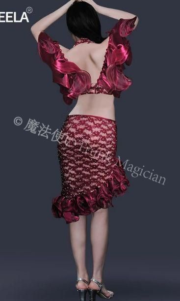 ベリーダンス 衣装ミニ オリエンタル衣装 ブラ スカート