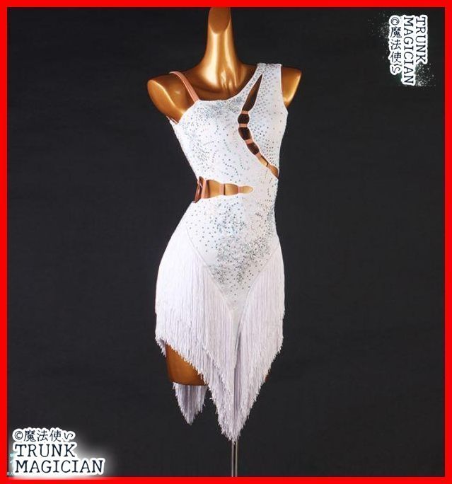 社交ダンス衣装 ラテンワンピースドレス 刺繍 オーダーメイド