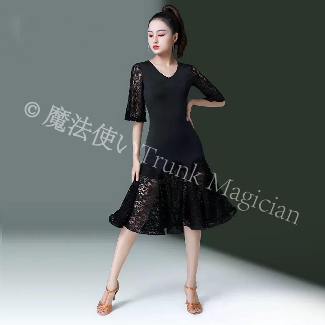  20 ラテン兼用練習着 ワンピースタイプ レッスンウェア 社交ダンス