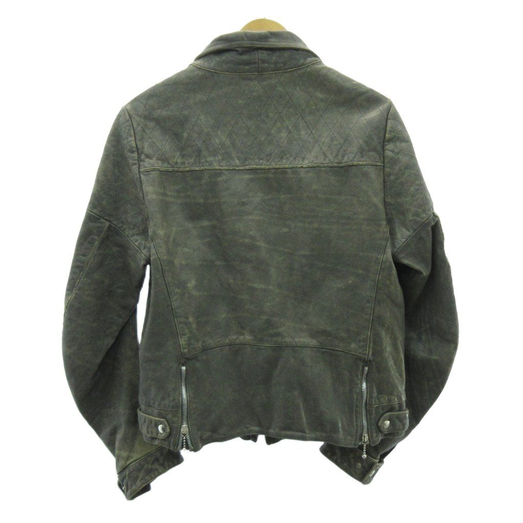 ゴールデングース GOLDEN GOOSE ヴィンテージ加工 レザー ライダース