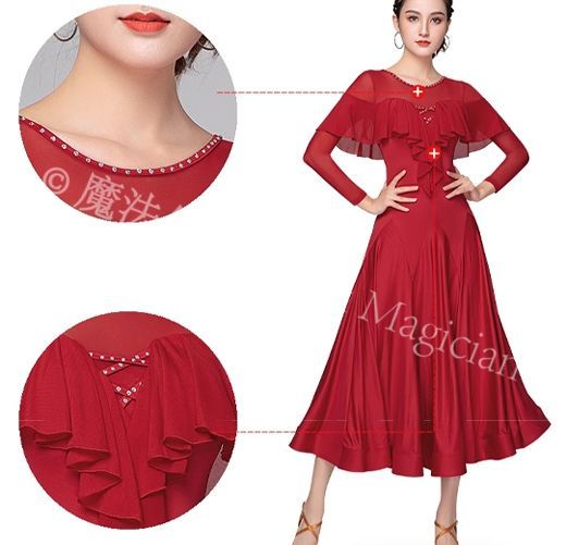 新品未使用】新品未使用社交ダンスドレス ラテンドレス 競技