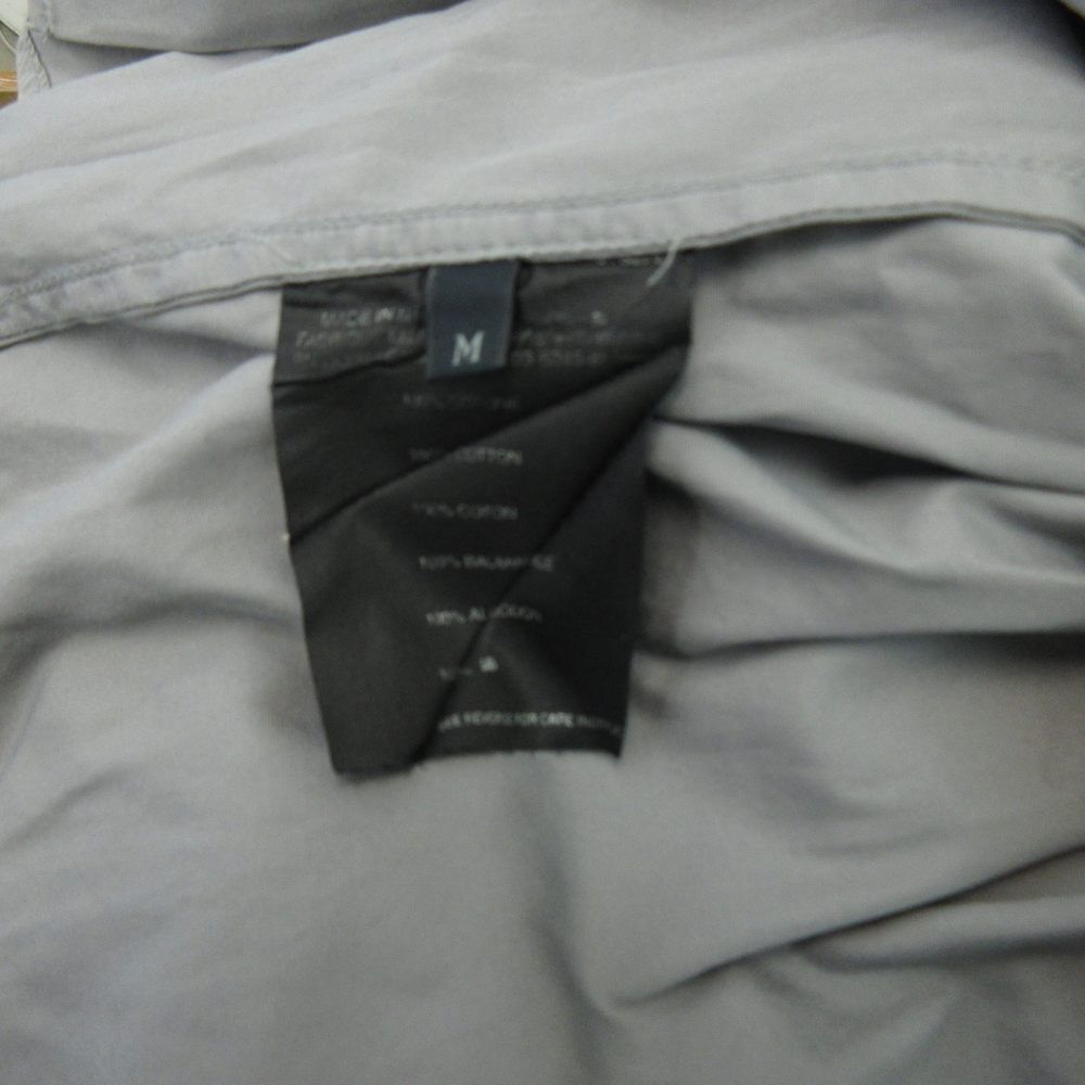 プラダスポーツ PRADA SPORT 00s シャツ 比翼ボタン ロゴ グレー M