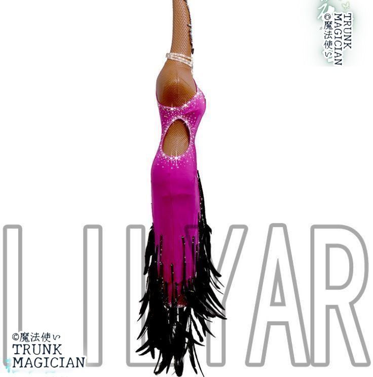 新品未使用】新品未使用社交ダンス衣装 ラテンワンピースドレス 豪華