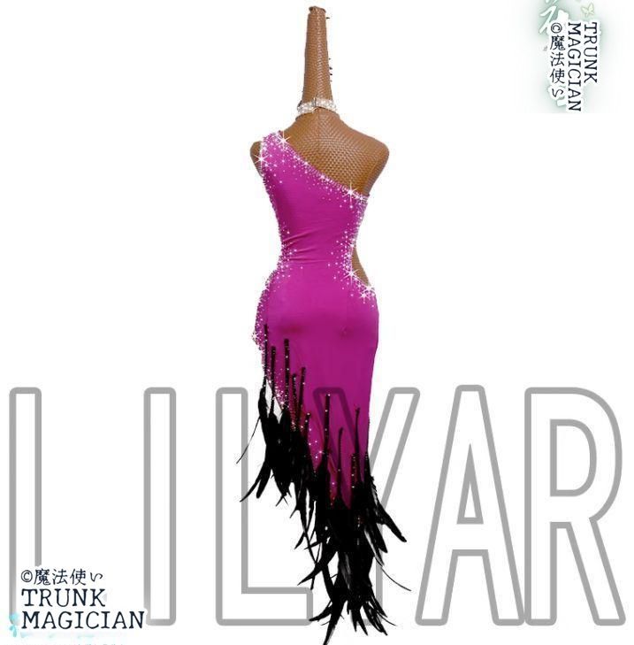 新品未使用】新品未使用社交ダンス衣装 ラテンワンピースドレス 豪華