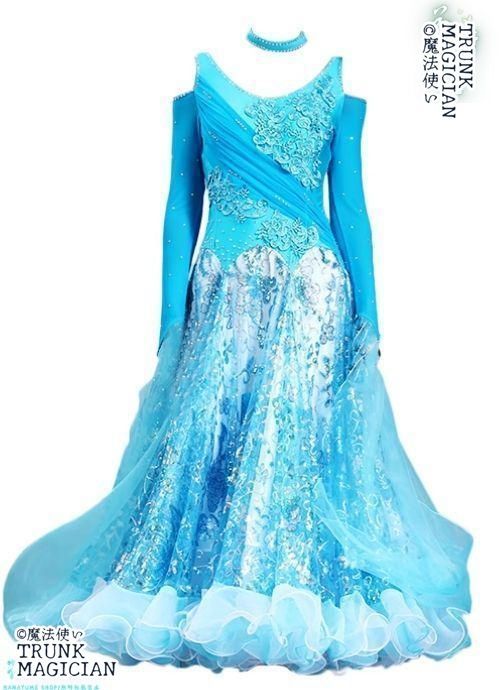 新品未使用】新品未使用社交ダンスドレス モダンダンス キラキラ