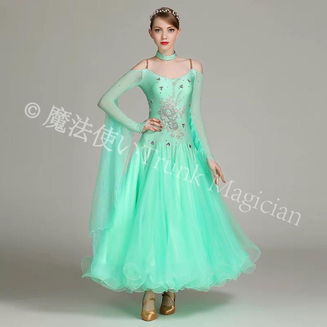 新品未使用】20スタンダードドレス?競技会や発表会、デモやダンス