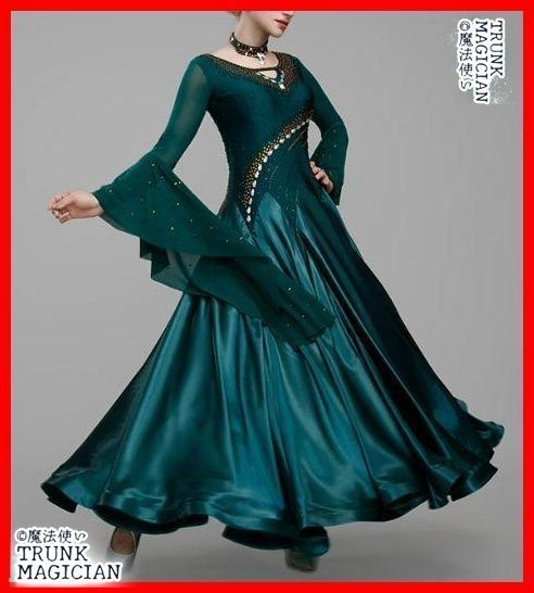 新色 社交ダンスドレス モダンダンス レッド 華やかな オーダーメイド