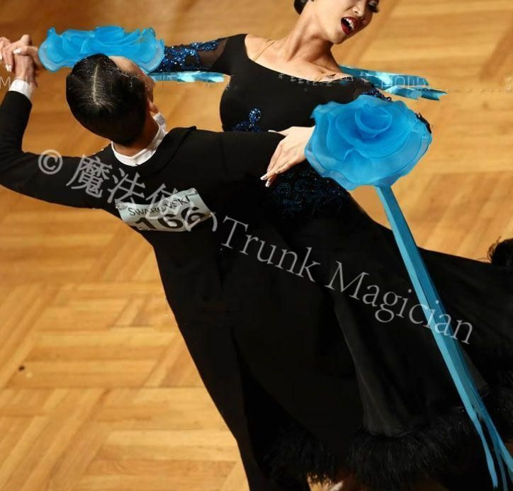 新品未使用】フリルフロート 花 社交ダンス モダンダンス オーダー