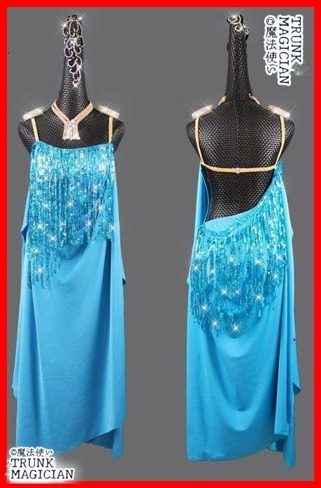 新品未使用】社交ダンスドレス ラテンドレス デモ用 ルンバ ホワイト