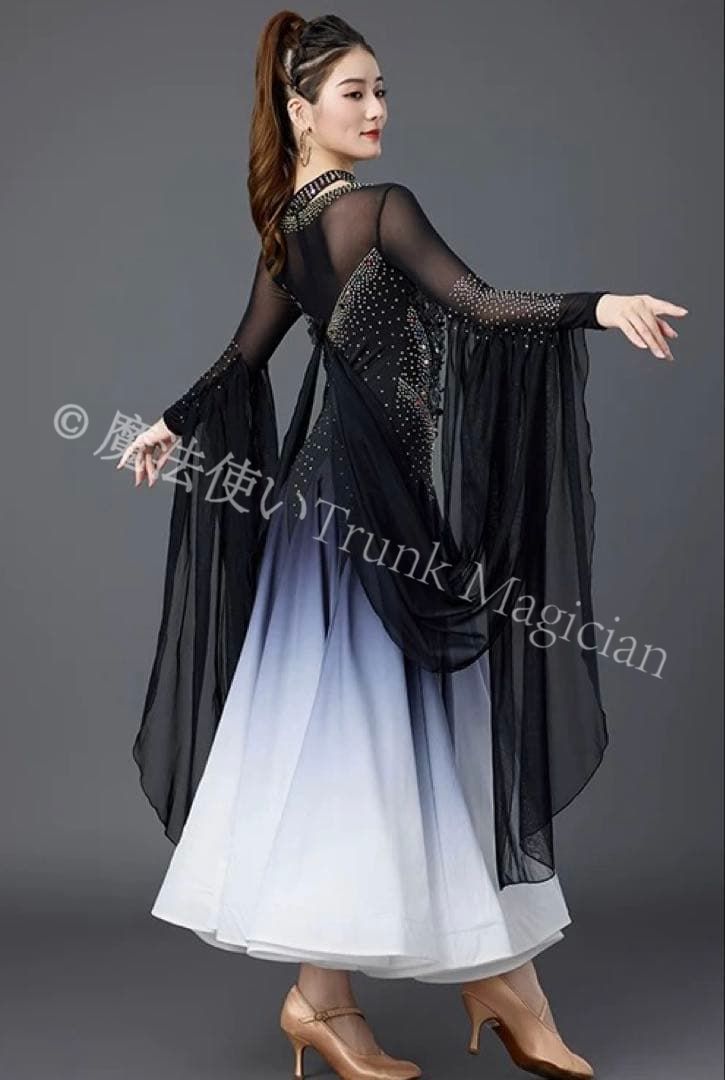 新品未使用】輝くスタンダードドレス スパンコールでキラキラ華やか