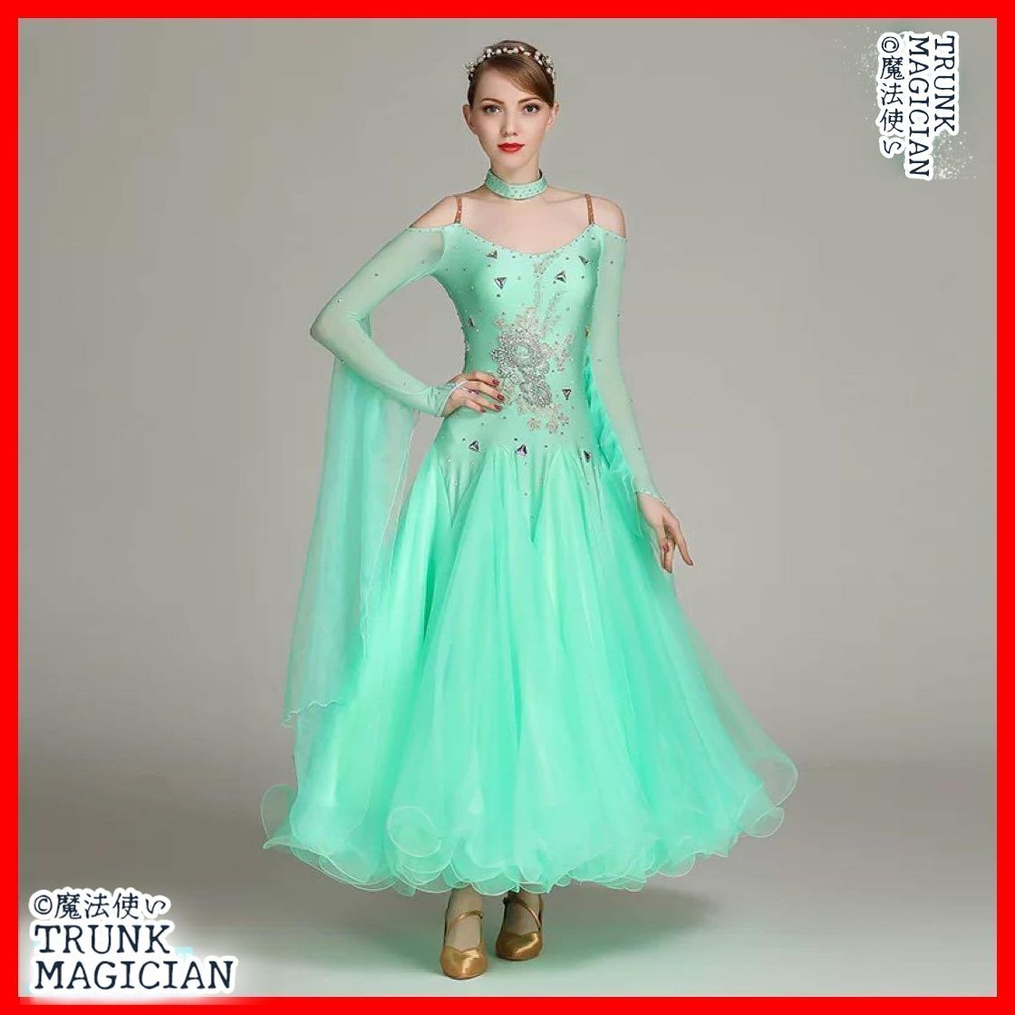 全新 ドレス競技会や発表会 デモやダンスパーティに大活躍