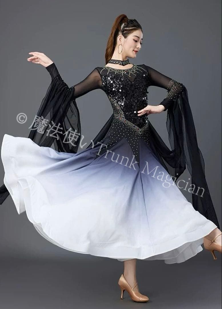 新品未使用】輝くスタンダードドレス スパンコールでキラキラ華やか