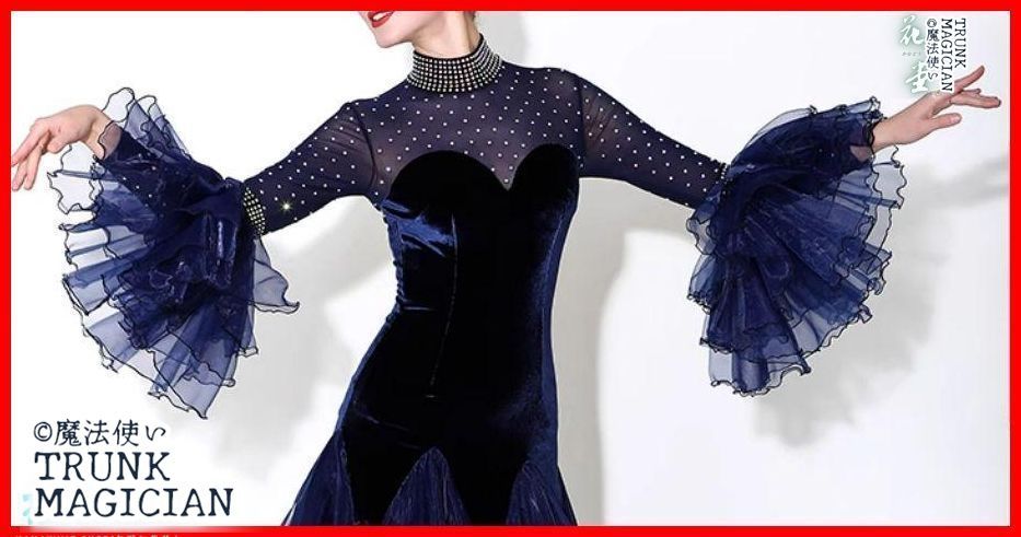 社交ダンスドレス スタンダードドレス モダンダンス ベルベット オーダーメイド 新品未使用】社交ダンスドレス スタンダードドレス モダンダンス