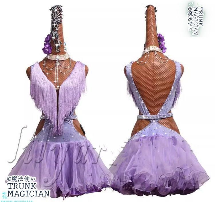 新品未使用】新品未使用ラテンドレス ラテンワンピース ダンス衣装