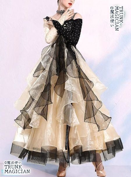 新品未使用】新品未使用社交ダンスドレス モダンダンス キラキラ