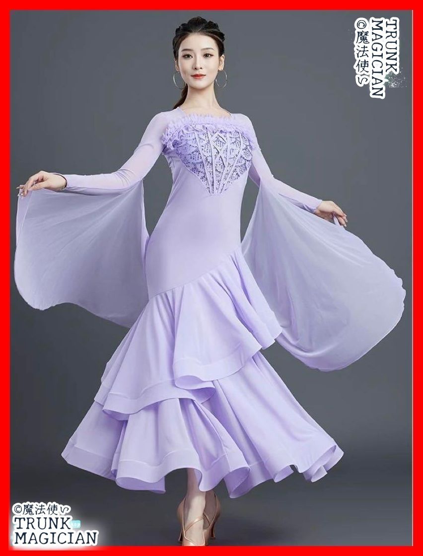  全新 練習着にも最適 ドレス 発表会やダンスパーティにも ドレス ダンス衣装 社交ダンス