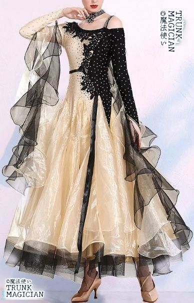 社交ダンスドレス モダンダンス キラキラ シャンパン オーダーメイド 撮影会 舞台 イベント