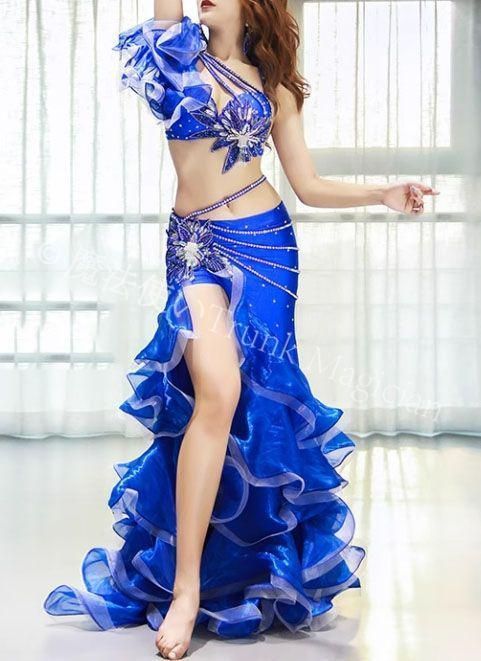 ベリーダンス衣装 トップスブラ スカート インナーパンツ付 オーダーメイド