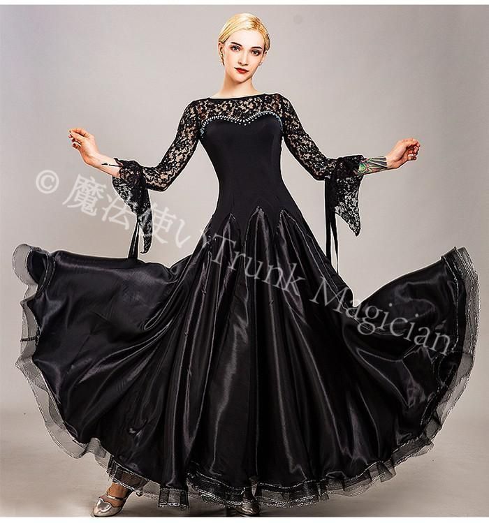 新品未使用】社交ダンスドレス フロート 上品 高品質 社交ダンス