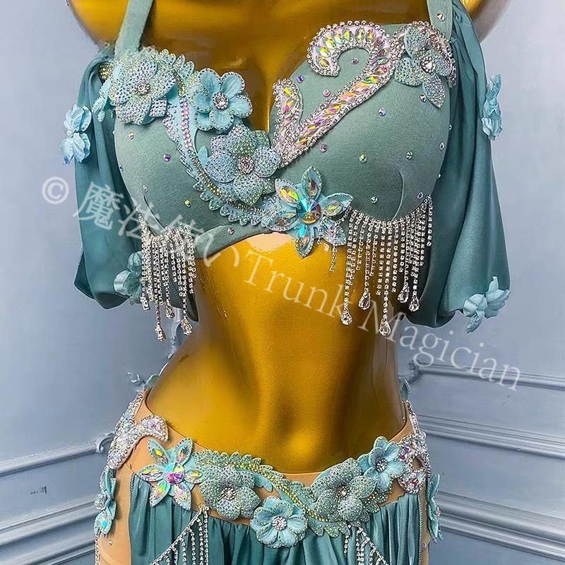  ベリーダンス衣装 スカート ゴールド オーダーメイド ワイドスカート セットアップ ベリーダンス