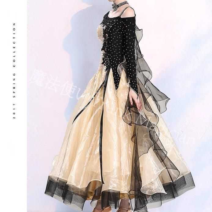 新品未使用】社交ダンスドレス モダン ワルツ タンゴ ドレス