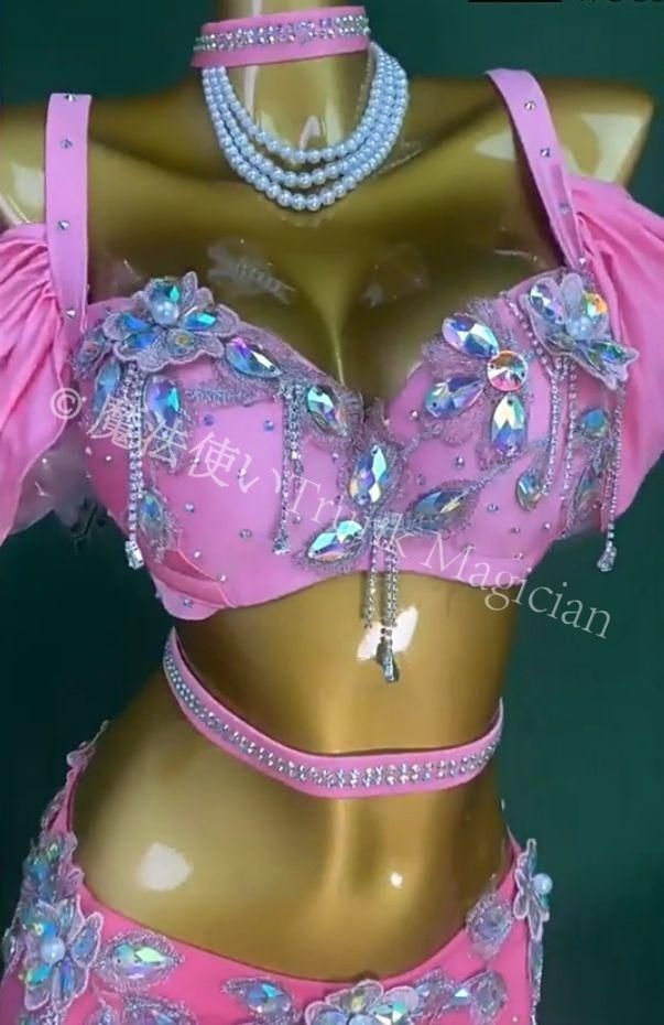 ブラベルトスカートセット ピンク