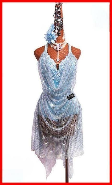 ラテンワンピースドレス 社交ダンス衣装 オーダーメイド